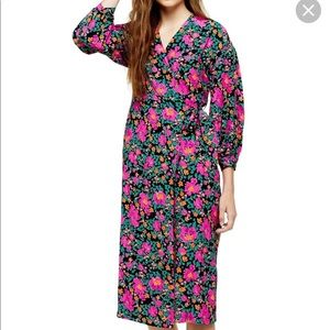 TopShop Floral Wrap Dress